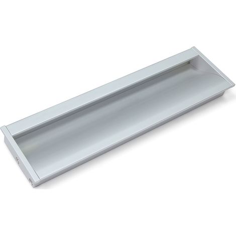 Poignée pour meuble, entraxe 160 mm, L 190 mm, Aluminium, Anodisé mat, 5 ut. (1/4)