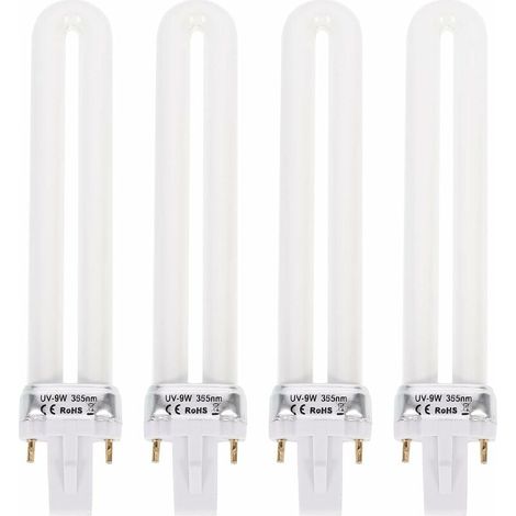Set di 4 lampade per fototerapia, 9W 365nm. Note: Certificazioni CE e RoHS applicate. (1/5)