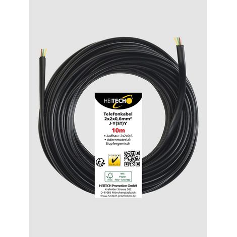 Telefonkabel 2x2x0,6mm² (10m)