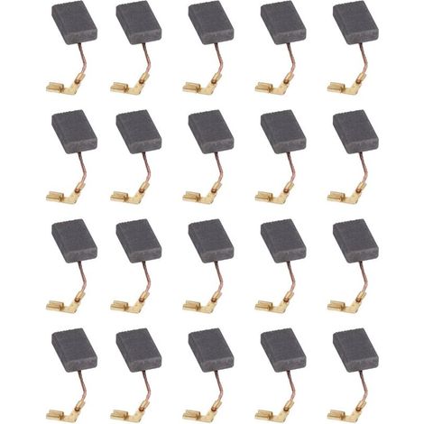 20 Pièces Balais de Charbon pour Remplacement de Balai de Charbon de Moteur électrique pour Meuleuse D'angle de Perceuse, Autres Outils À Main Et Accessoires (1/5)