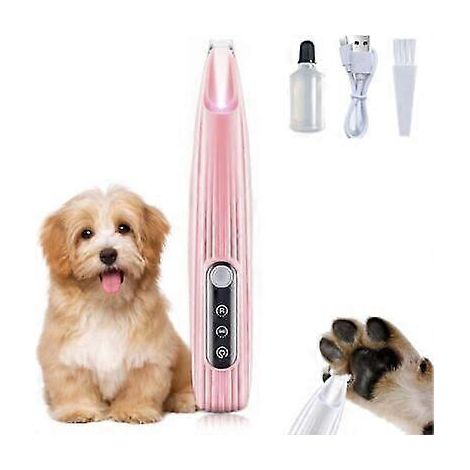 Tondeuse pour chien Saffory, tondeuse électrique pour chien Saffory, tondeuse de précision micro pour animaux de compagnie Rose (1/5)