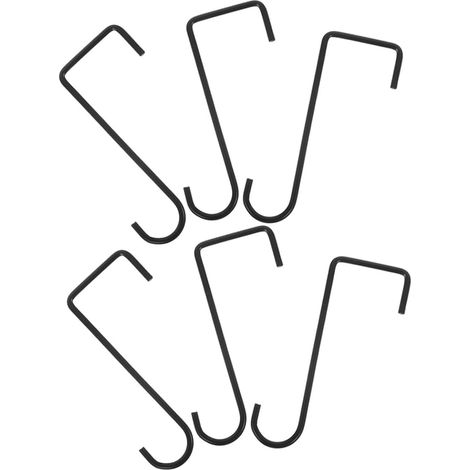 6 Stück Schmiedeeisen Hakenblütenständer Futteraufhänger