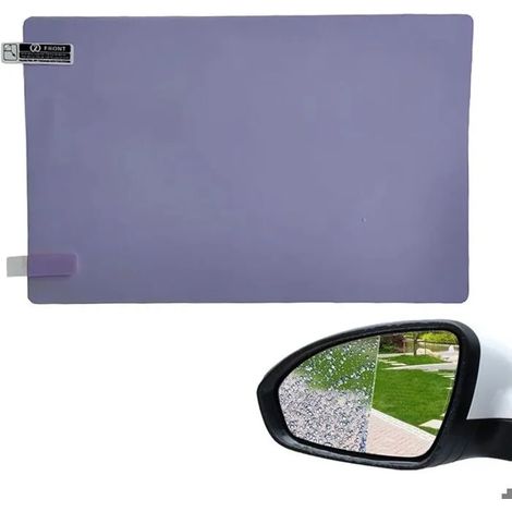 Film protecteur anti éblouissement pour rétroviseur intérieur - Anti buée et anti rayures Technologie PET hydrophobe - 19 x 15 cm (1/5)