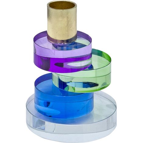 Linea Due Portacandela Cristallo Piccolo 7,9 x 10 cm – Elegante Porta Candela in Cristallo per Arredo e Decorazioni