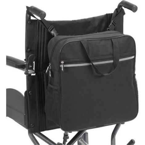 Sac de rangement suspendu pour fauteuil roulant en toile Oxford 600D grande capacité (1/4)