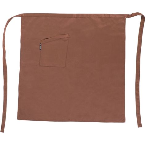 Tablier de taille serveur Coton Confortable Poche pratique 70x70cm Café (1/5)