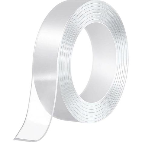 Ruban adhésif double face, isolant, étanche, réutilisable, transparent, 10 m (1/5)