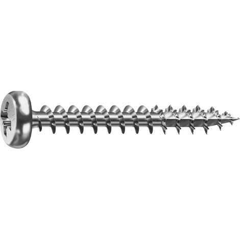 tornillo rosca madera cabeza redonda poz largo 30mm diámetro 4.5mm (caja 500) (1/5)