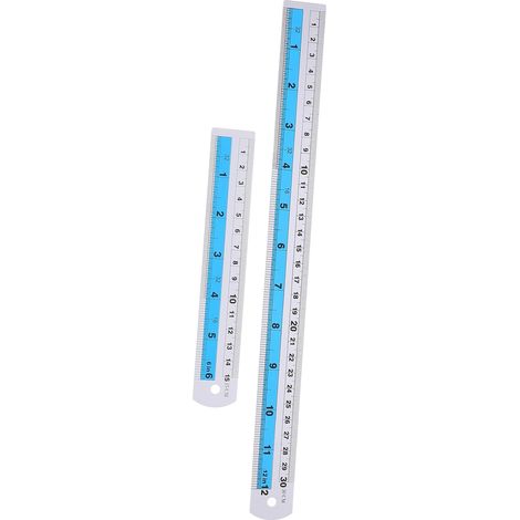 UKCOCO Lot de 2 règles métalliques mesure pour une utilisation au (1/5)
