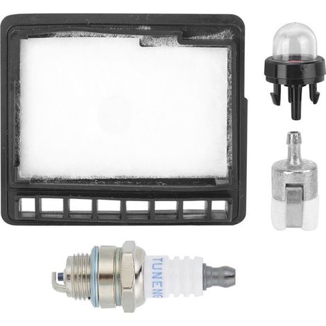 BelleRise - Kit 4en1 tronçonneuse – pour ECHO CS-300/345/3000 – Filtre air/carburant, bougie, poire – Entretien moteur durable (1/5)