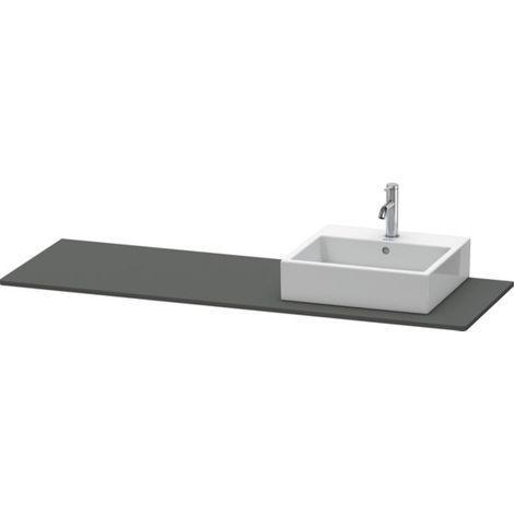 Console Duravit XSquare 060H, 1600x 550 mm, 1 découpe à droite, (1/3)