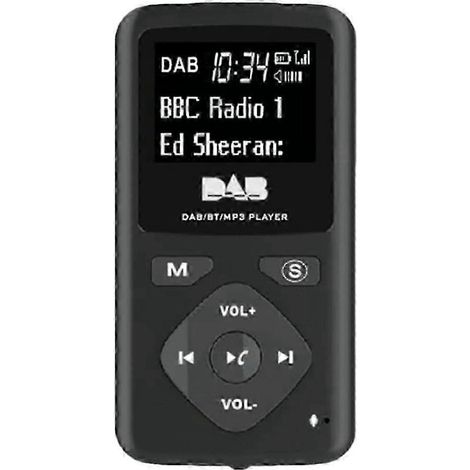 Radio numérique DAB/DAB Bluetooth 4.0, mini radio portable de poche avec écouteurs et lecteur MP3 USB pour la maison (1/5)