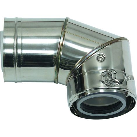 Vaillant Bogen 87 Grad, 80/125 mm für Fassadenverlegung konz. PP/Edelstahl, 0020042756 (1/2)