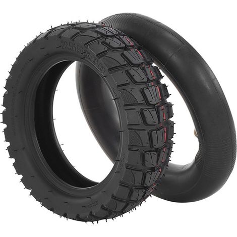 Pneu extérieur et chambre à air tout-terrain en caoutchouc 255x80 de 10 pouces, compatible avec la trottinette électrique Kugoo M4. (1/5)