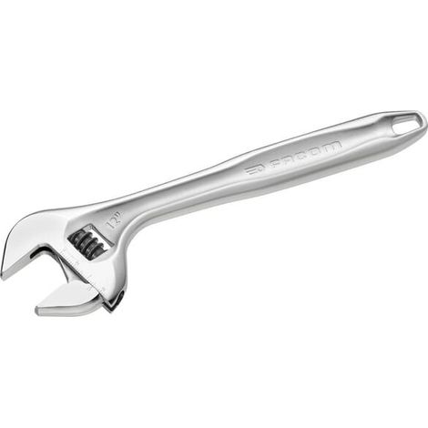 Facom – Clé à molette ajustement rapide – Mors à profil fin pour meilleure accessibilité – Ouverture extra large – Corps chromé brillant