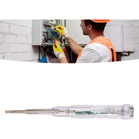 Elektrischer Schraubendreher-Tester 70-250V mit Kontrollleuchte, Sensor und Spannungsprüfschraubendreher (1/5)