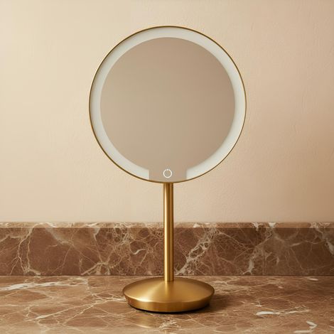 BATHBAZAAR - Miroir grossissant LED or mat Day (1/5)