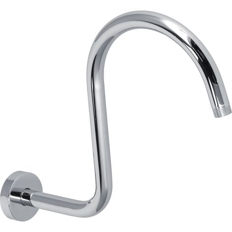 SBras de douche en acier inoxydable avec raccord, adapté aux salles de bains résidentielles, finition brossée. (1/5)