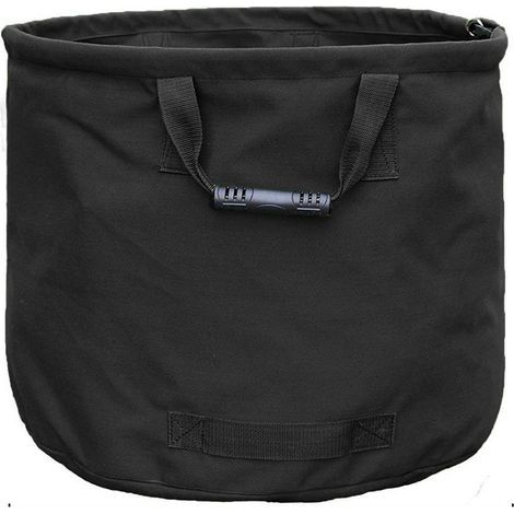 Garden bin bag, sturdy and freestanding garden bag, reusable, foldable and freestanding - Black (1/5)