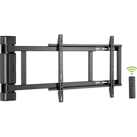 Supporto Motorizzato Basculante da Parete per TV e Monitor 32''-75'' Nero - Techly ICA PLB 060M (1/4)