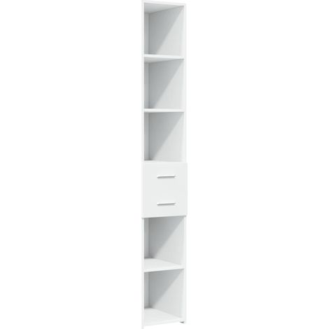 Credenza cassettiera cassettiera mobile contenitore organizer cucina soggiorno soggiorno alto 30 x 42,5 x 185 cm derivati del legno bianco 020032256