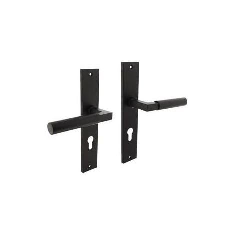 Juego  de  escudos  de  estilo  arquitectónico  de  zamak  F71  negro  PZ  72mm  DIN  I/D  INTERSTEEL (1/2)