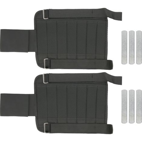 Paire de leggings ajustables 1 kg lestés en acier pour chevilles, idéal pour fitness et entraînement sportif. (1/5)