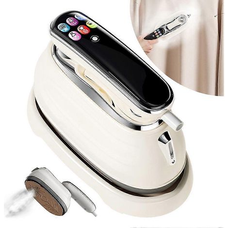 Fer à repasser vapeur pliable 1200 W avec écran tactile, défroisseur vapeur portable idéal pour les voyages, la maison et les chambres d'étudiants. (1/5)