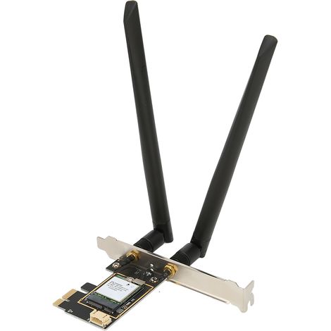 Carte WiFi 6 PCIe 1800Mbps avec Bluetooth 5.2, double antenne, pour Windows 10 et 11 (1/5)