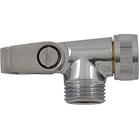 Schläfer 8122013  Staffa Supporto Doccia Universale, 1/2" Giunto Doccetta Inclinato con Snodo Regolabile per Asta Saliscendi, in Metallo Cromo (1/5)
