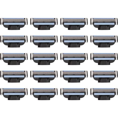 Recharges de Lames Rasoir 20 PièCes, Mach 3 Manuelles pour (1/4)