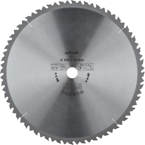 wolfcraft - Discos para sierras circulares de mesa serie marrón (cortes rápidos y bastos) - ref.6594000