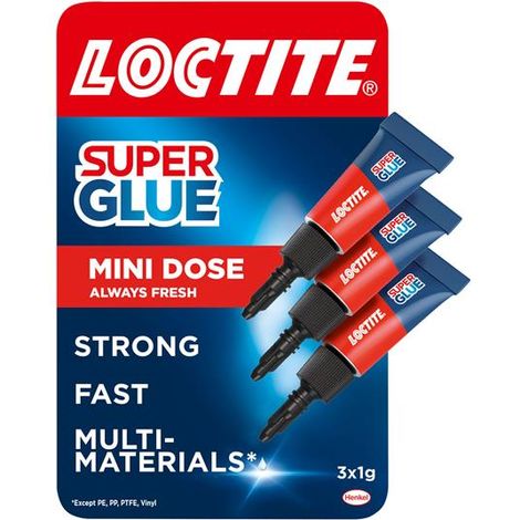 Loctite 2714408 Superglue Mini Trio Tube 3 x 1g LOCSGMTN (1/5)