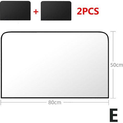 Rideaux magnétiques pour voiture, pare-soleil de protection UV pour vitres arrière, film de protection solaire en maille pour vitres arrière, 2 pièces