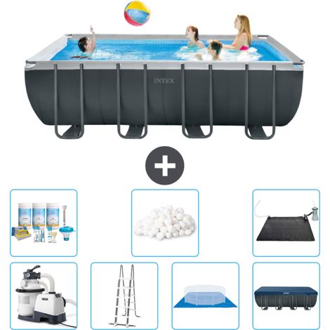 Piscine Intex Rectangulaire Ultra XTR Frame - 549 x 274 x 132 cm - Comprend des Accessoires CB44
