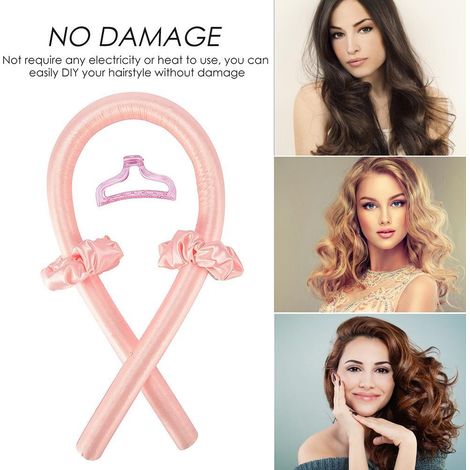 Bandeau fer à friser sans chaleur, boucle les cheveux sans chauffer, bigoudis en ruban, bandeau de nuit doux, outil de coiffure à faire soi-même (1/5)