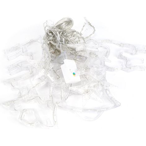 2 Stück 3,5 m LED-Lichterketten für Weihnachtsdekoration, Wohnzimmer, Partydekoration, EU 220 V (1/5)