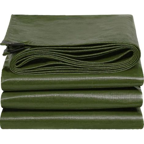 1 Bâche polyéthylène,imperméable,résistante UV,œillets aluminium,extérieur,champ,chantier,véhicule (1/5)