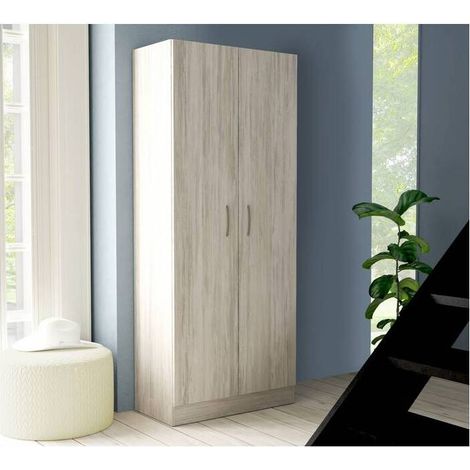 KIT ARMADIO 2 ANTE 71X51,5XH181 CM BIANCO GES.