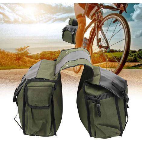 Sacoche de selle arrière pour vélo, rangement étanche pour VTT, accessoire cycliste militaire vert taille unique (1/5)