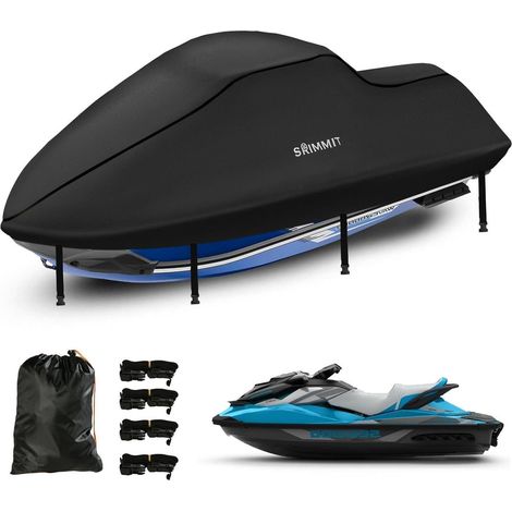 Bootsplane 420D Oxford Wasserdicht für Jet Ski 292-305cm Schwarz (1/5)