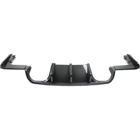 Diffuseur de pare-chocs arrière, plastique ABS, style M Performance, Aspect Fibre de Carbone (1/2)