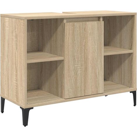 Maison Exclusive - Waschbeckenunterschrank mit Regal Sonoma-Eiche