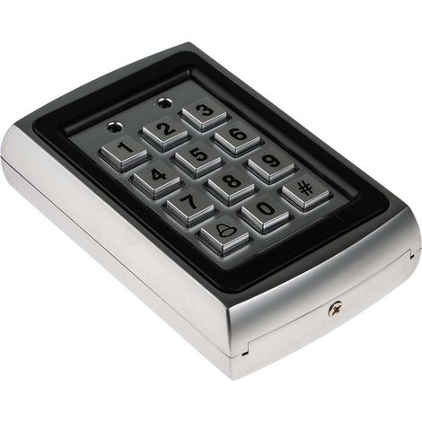 Rs Pro – Clavier électronique à code en métal moulé – LED indicateur d'état – Alimentation 12V c.c. – 1000 codes stockés (1/3)