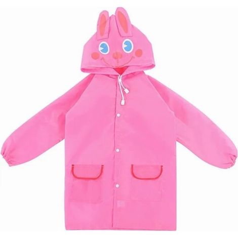 Imperméable enfant garçon fille mignon lapin rose imperméable pluie costume 90-130cm garçons filles imperméable veste enfant (1/5)