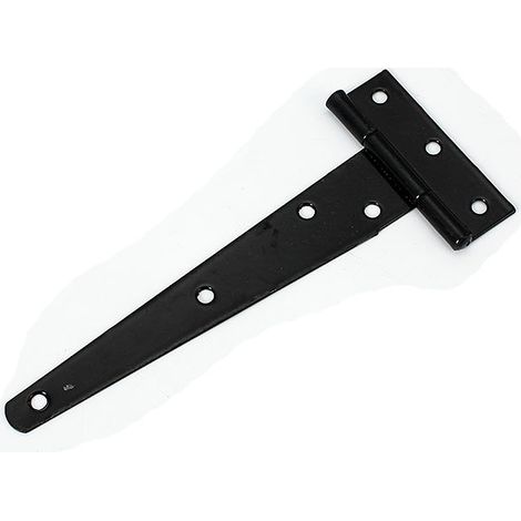 Lot de 4 charnières en T, charnières noires pour porte de grange, charnières plates en acier inoxydable pour portails, abris de jardin, placards - 50