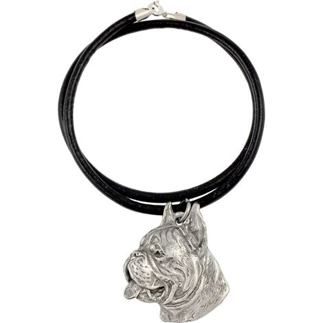 Boxer, Boxer I - collana con ciondolo per cani, placcato in argento per gli amanti dei cani, gioiello unico di Art-Dog (1/5)