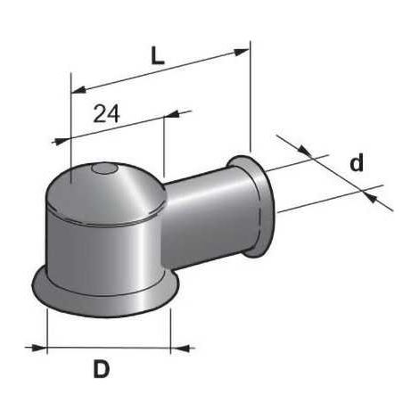 Bouchon isolant pour alternateur diamètre 21mm longueur 48mm
