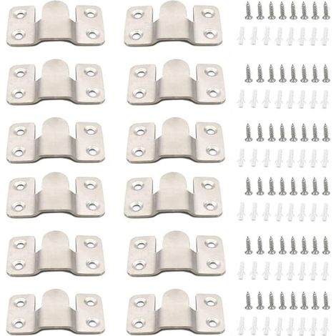 12 supports de fixation invisibles, connecteur pour meubles de canapé, B (1/5)