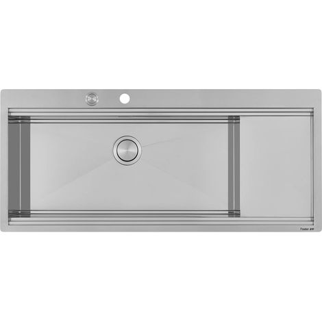 Foster Milanello Fregadero empotrado Rectangular Acero inoxidable (1/4)